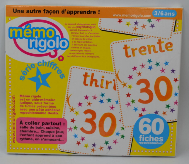 Memo Rigolo Zahlenreihe 3/6 Jahre - Brettspiel