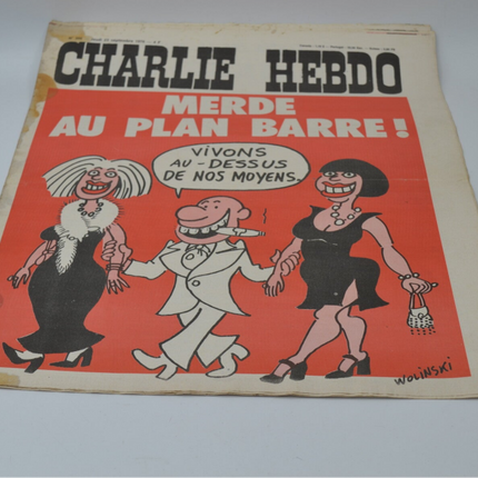 Charlie Hebdo Nr. 306 – Scheiß auf den Barre-Plan! – 23.09.1976 – Zeitschriftenbuch