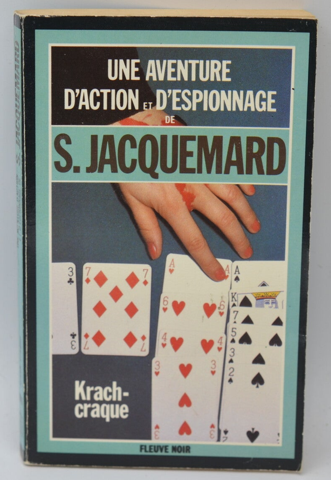 Krach-craque - tome 1816 - 1985 - Une aventure d'action et d'espionnage - Fleuve noir - Serge Jacquemard - livre