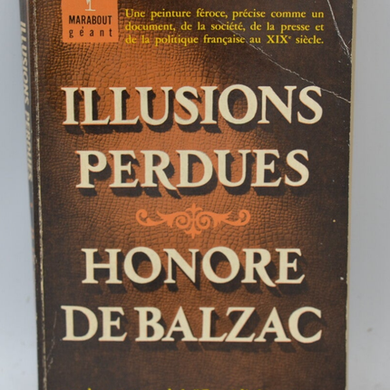 Illusions perdues - Marabout géant - Honoré de Balzac - 1961 - livre