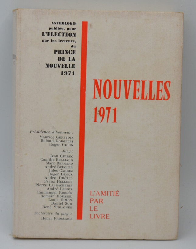 Nouvelles 1971 - L'amitié par le livre - 1971 - livre