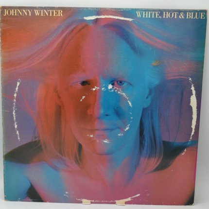 White Hot &amp; Blue Johnny Winter - 33 rpm vinyl record
