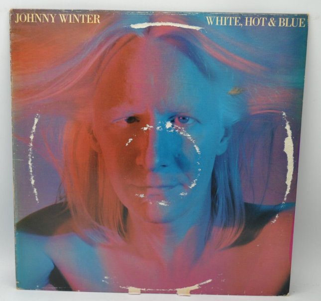 White Hot &amp; Blue Johnny Winter - 33 rpm vinyl record