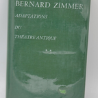 Adaptations of Ancient Theatre - Bernard Zimmer - 1969 - book