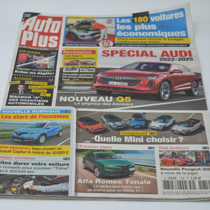 Spécial Audi les 180 voitures les plus économiques - Auto plus - n°1758 - A. 2022 - revue - voiture