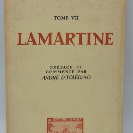 Lamartine Volume 7 - The Great Republican Orators - 1949 - book
