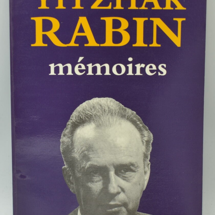 Mémoires - Yitzhak Rabin - 1995 - livre