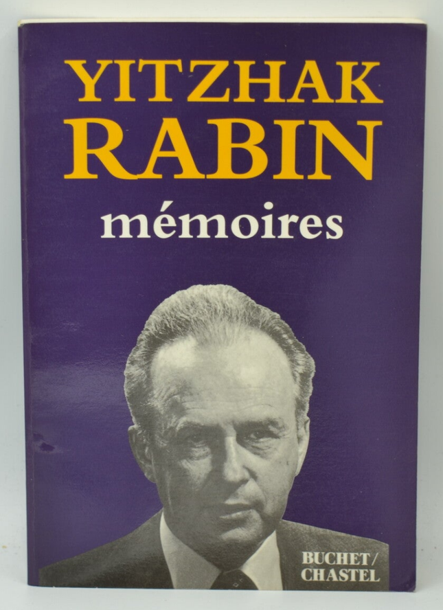 Mémoires - Yitzhak Rabin - 1995 - livre