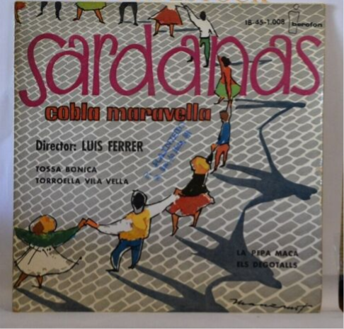 Tossa Bonica Sardanas Cobla Maravella – Vinyl-Schallplatte mit 45 U/min