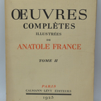 Complete illustrated works of Anatole France Volume II - 1925 - book