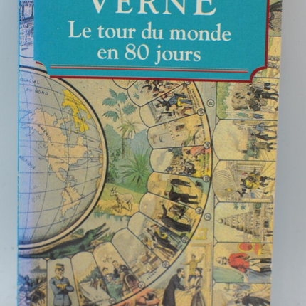 Tour du Monde en 80 Jours - Jules Verne - 1994 - livre