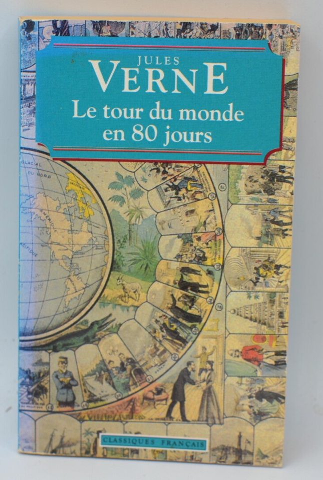 Tour du Monde en 80 Jours - Jules Verne - 1994 - livre