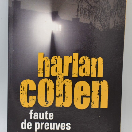 Faute de preuves - Harlan Coben - livre