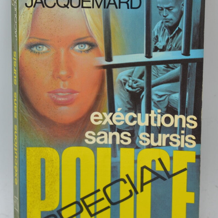 Executions without suspension - volume 1371 - 1977 - Special police - Fleuve noir - Serge Jacquemard - book