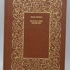 Que ma joie demeure - Giono Jean - 1977 - livre