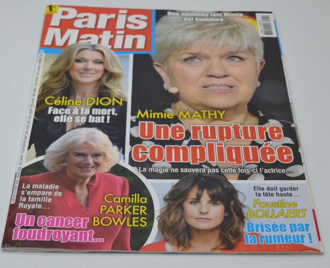 revue magazine Paris matin - N° - 2024 - Céline Dion Mimie Mathy