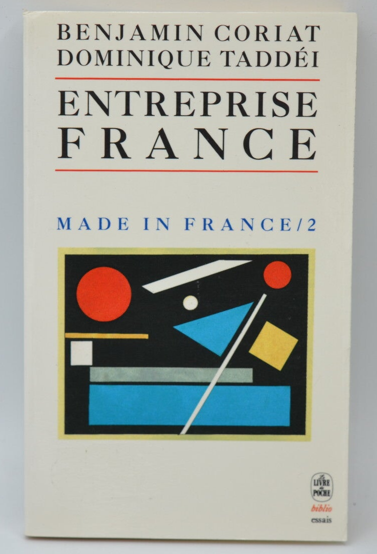 Entreprise France - Benjamin Coriat - 1993 - book