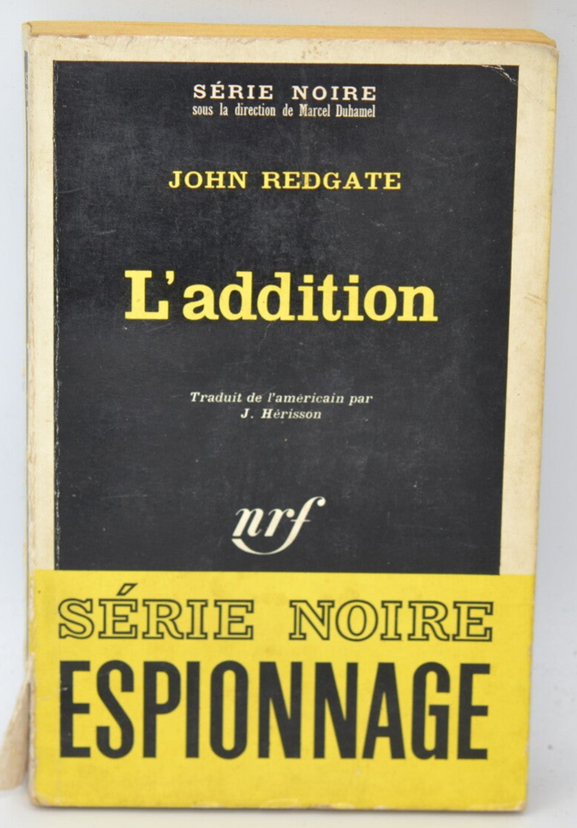 L'addition - John Redgate - 1968 - livre