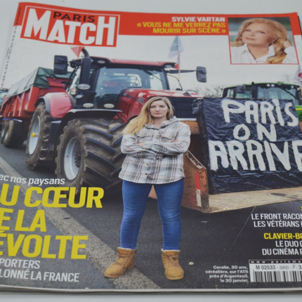 Paris Match Magazin-Rezension - Nr. 3900 - Februar 2024 - Im Herzen der Revolte
