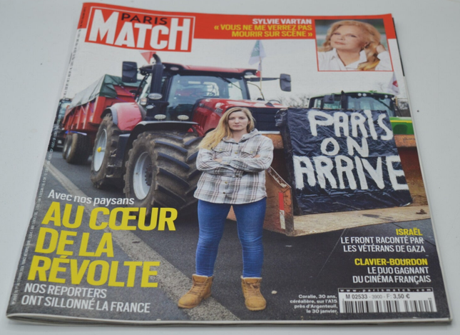revue magazine Paris match - N° 3900 - février 2024 - Au coeur de la révolte