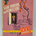 Außer Irrtum oder Mord - Maurice-Bernard Endrèbe - 1957 - Buch
