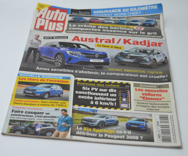 Austral Kadjar - Auto plus - n°1757 - A. 2022 - revue - voiture