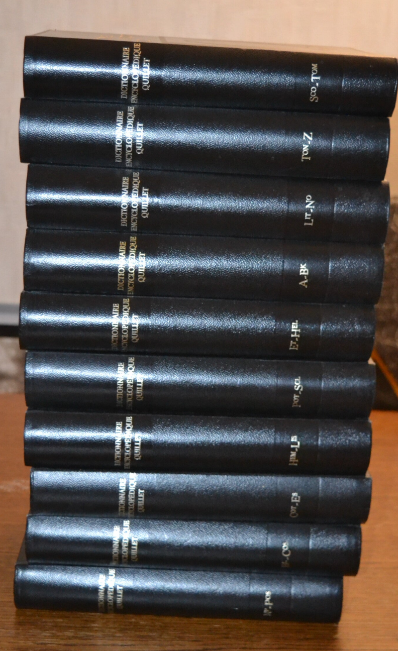 dictionnaire encyclopédique Quillet - 10 volumes - 1981 - livre