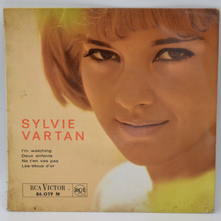 Ich beobachte zwei Kinder – Don’t Go Away – Les Clous d’Or – Sylvie Vartan – 45-U/min-Vinyl-Schallplatte