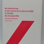 Civil Law: Individuals and Personality Rights, Family, Disabilities - Pierre Dupont Delestraint - 1982 - book