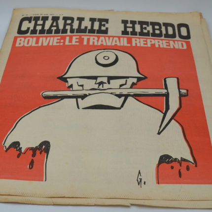 Charlie Hebdo Nr. 41 – Wiederaufnahme der Arbeit in Bolivien – 30.08.1971 – Zeitschriftenbuch