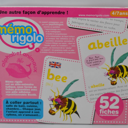 Lustiges Tieralphabet-Memo 4/7 Jahre - Brettspiel