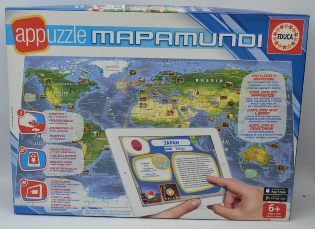 Puzzle - Appuzzle Mapamundi - 150 Teile - Puzzle-Brettspiel