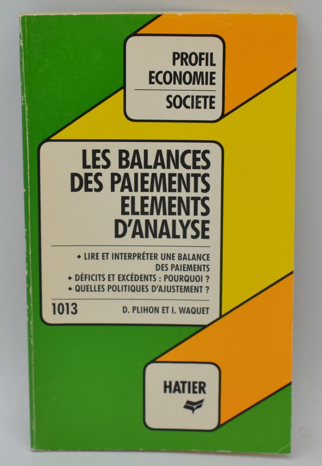 Zahlungsbilanz: Elemente der Analyse - Dominique Plihon - 1984 - Buch