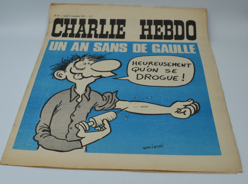 Charlie Hebdo N° 51 - Un An Sans De Gaulle - 08-11-1971 - livre magazine