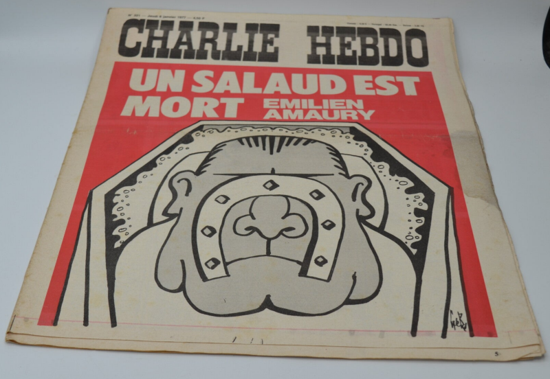 Charlie Hebdo N° 321 - Un Salaud Est Mort, Emilien Amaury - 06-01-1977 - livre magazine