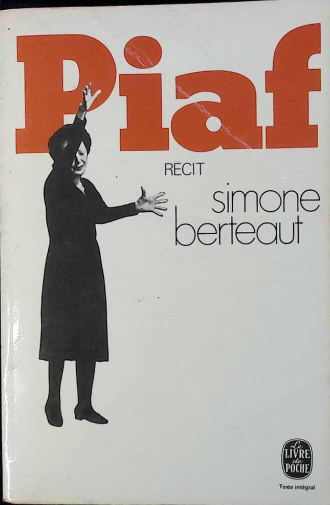 Piaf - Jean-Simone Berteaut - 1972 - book