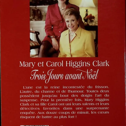 Trois jours avant Noël - Mary Higgins Clark - livre