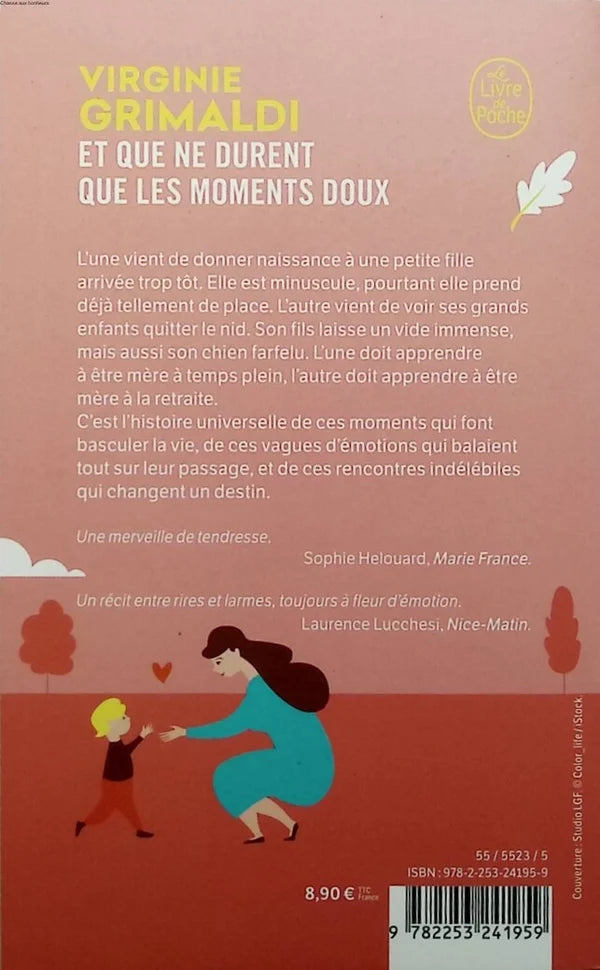 And only the sweet moments last - Virginie Grimaldi - 2023 - book