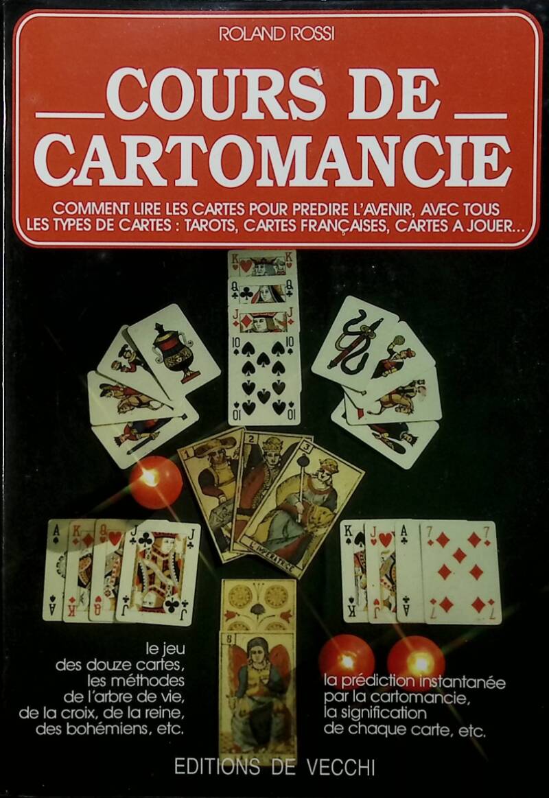 Cours de cartomancie - Roland Rossi - 1998 - livre