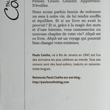 Aleph - Paulo Coelho - 2012 - book