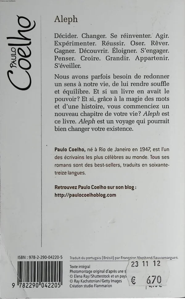 Aleph - Paulo Coelho - 2012 - book