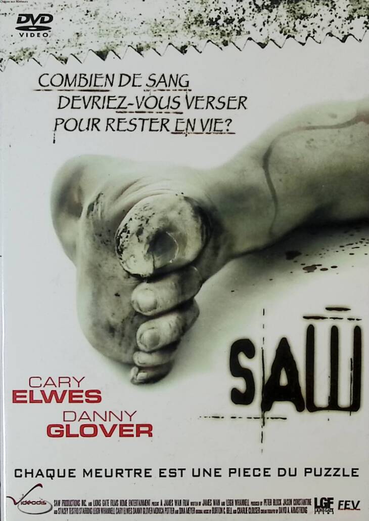 Saw 1 - Danny Glover - horror DVD