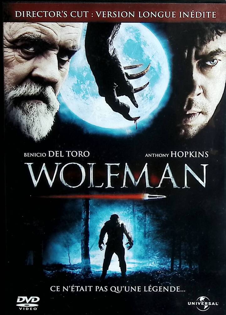 Wolfman - Benicio Del Toro - Anthony Hopkins DVD thriller fantastique