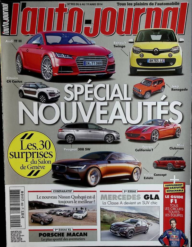 Spécial nouveautés - L'auto journal - n°902 - 2014 - revue magazine - voiture