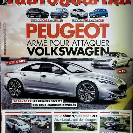 Peugeot armé pour attaquer Wolkswagen - L'auto journal - n°894 - 2013 - revue magazine - voiture