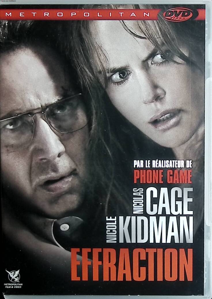 Effraction - Nicolas Cage - Nicole Kidman DVD thriller