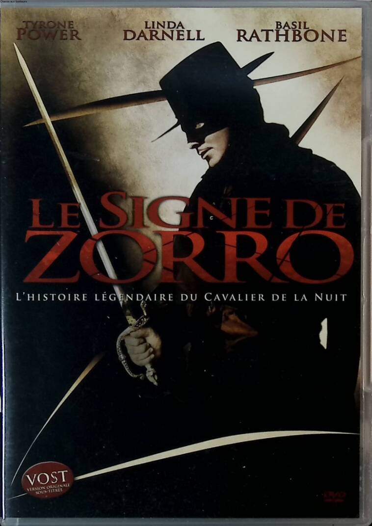Le Signe de Zorro - Tyrone Power - DVD VOSTFR aventure