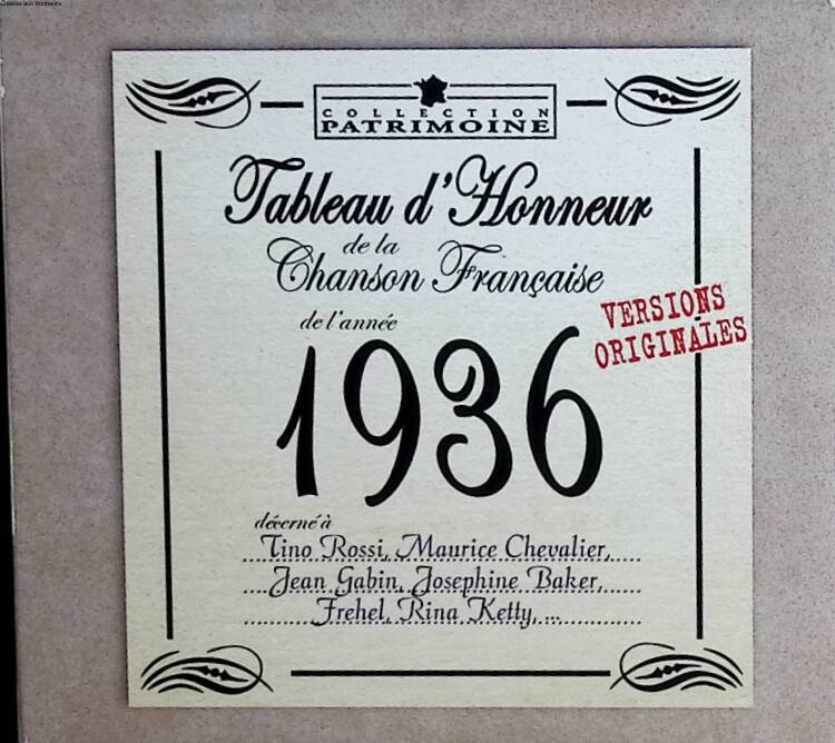 Honor Roll of French Song of the Year 1936 - Retro-CD