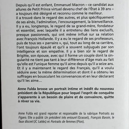 Emmanuel Macron, so ein perfekter junger Mann - Anne Fulda - 2017 - Buch