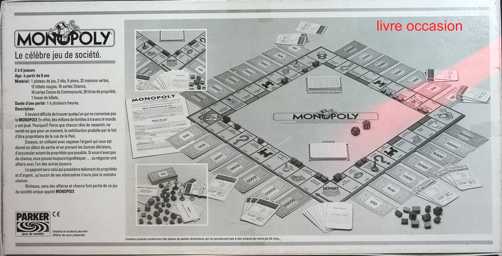 Monopoly Standard en francs - Parker - jeu de société